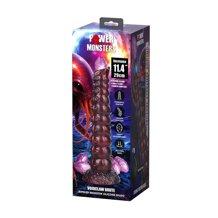 POWER MONSTERS - VOIDCLAW BRUTE GONFLABLE EN SILICONE BICOLOR 29 CM Ø 5,7 CM